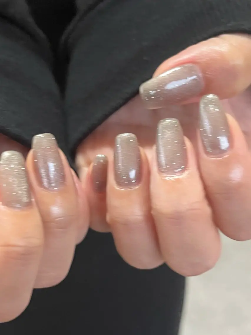 ネイル フラッシュネイル ジェルネイル キラキラネイル マグネットネイル ニュアンスネイル tamu nail 金町のネイルデザイン
