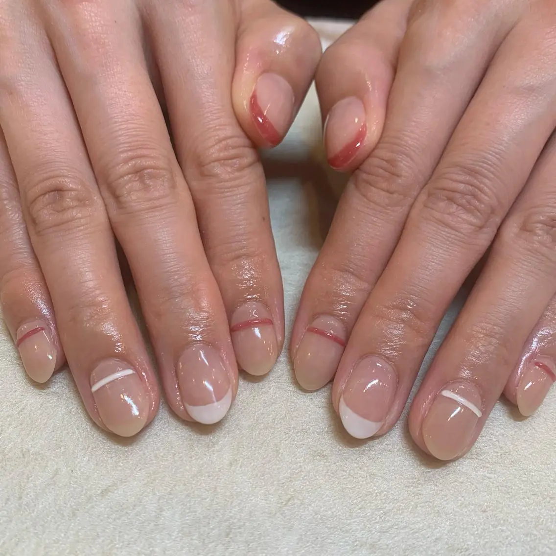 ネイル アートネイル フレンチネイル ぷっくりネイル Nail doroomのネイルデザイン