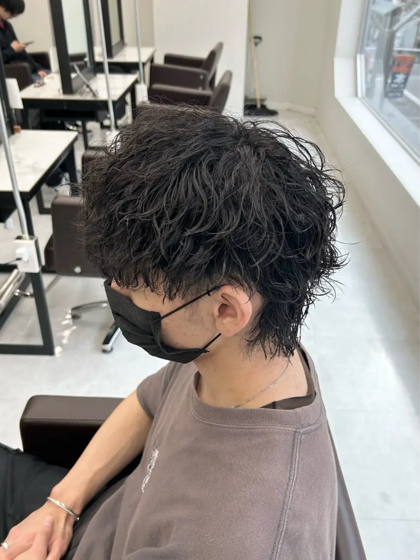 ショート パーマ メンズ 🏁メンズパーマ/ RYOYAのヘアスタイル