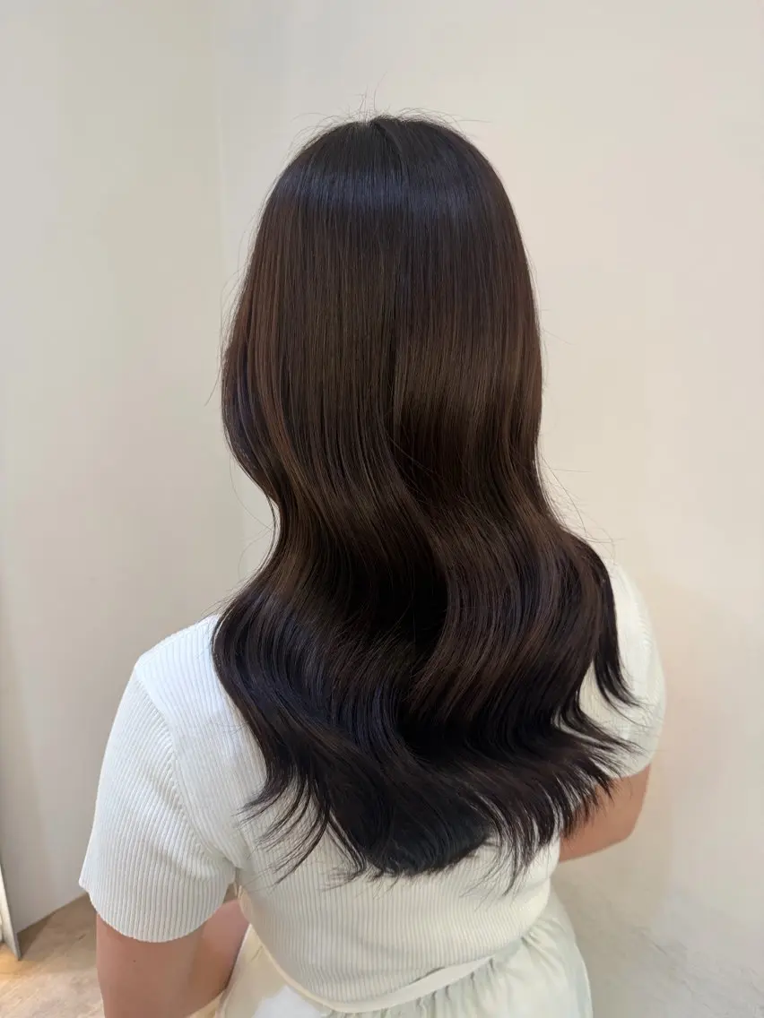 セミロング カット ヘアカラー トリートメント ♡可愛い艶髪特化♡ 艶髪先生のヘアスタイル