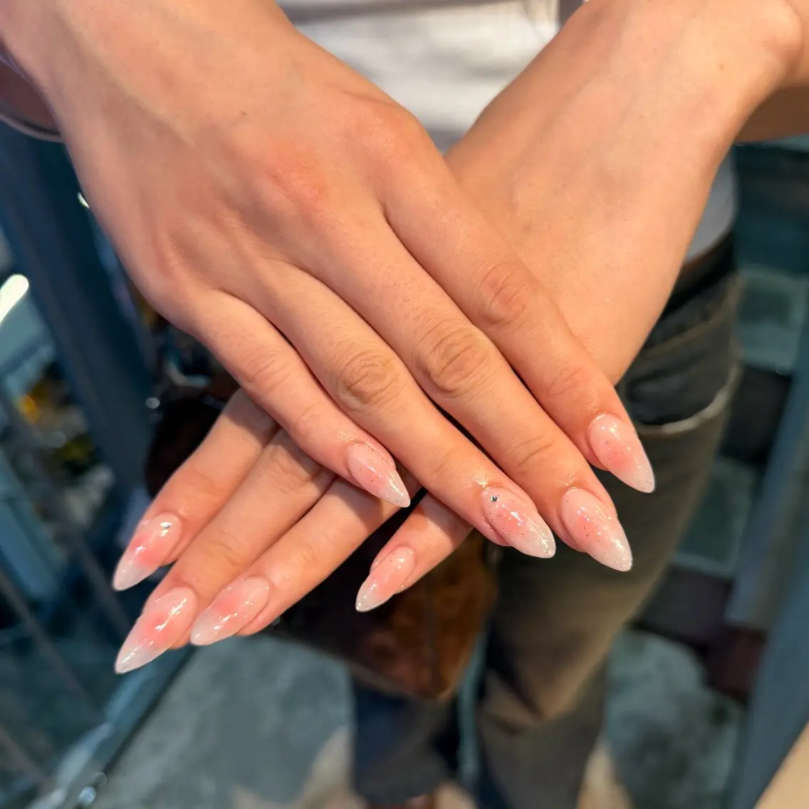 ネイル チークネイル ☘️WOLTOKYO 池袋☘️momohaのネイルデザイン