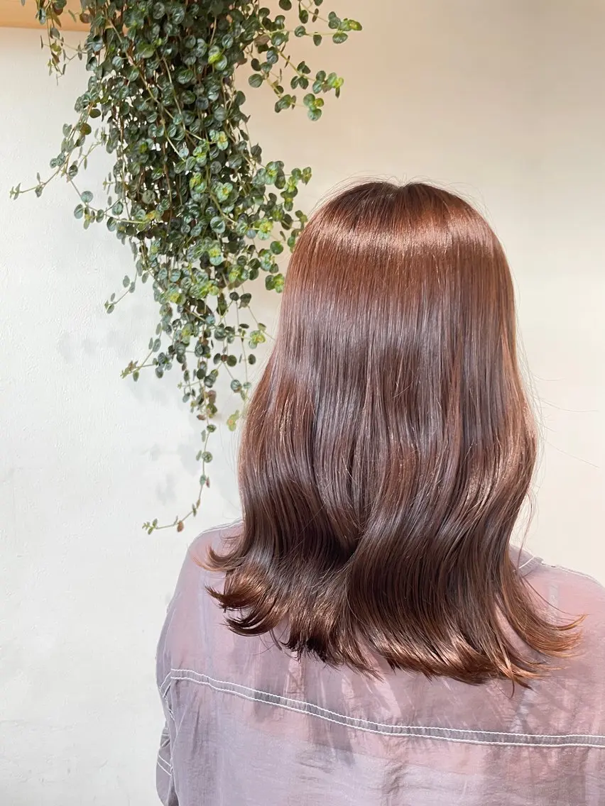ミディアム ヘアカラー トリートメント cut/nail ▫️イチカ🌻のネイルデザイン