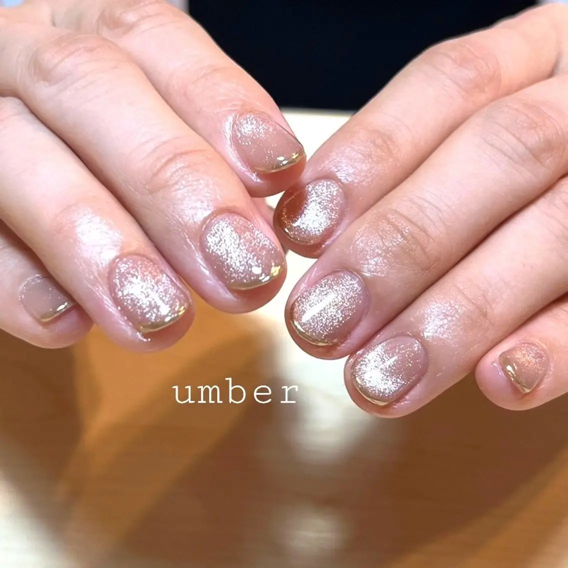 ネイル ハンドネイル umber 三茶1分のネイルデザイン