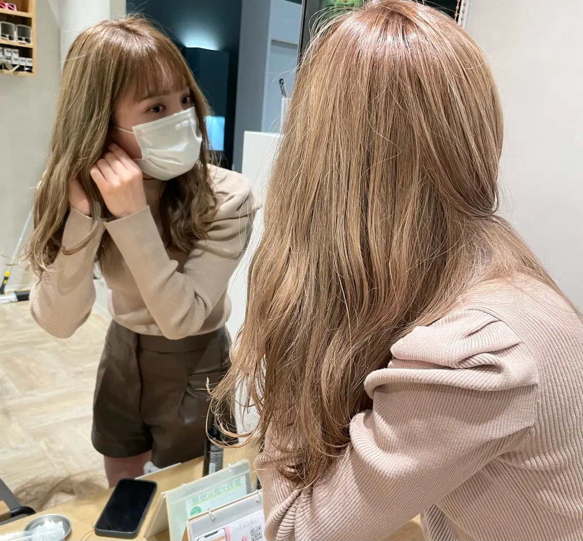 ロング カラー 田中 洸樹のヘアスタイル