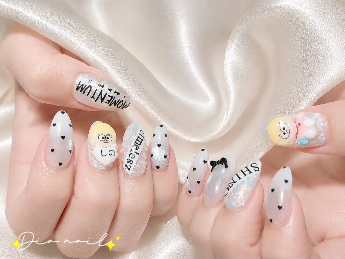 ネイル 韓国ネイル マグネットネイル ニュアンスネイル 夏ネイル ワンホンネイル ハンドネイル Di'a nail ネイルサロンのネイルデザイン