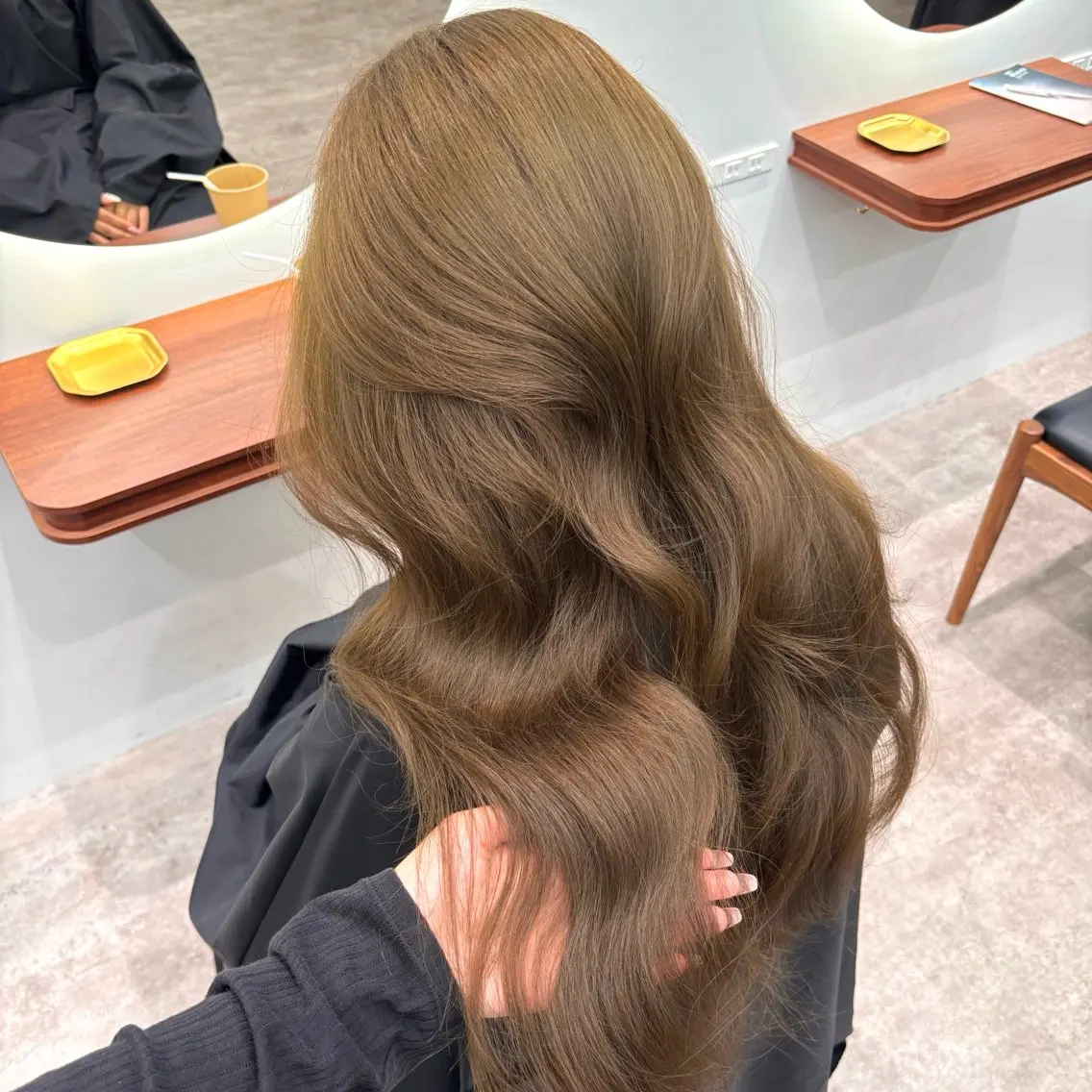 ロング カット ヘアカラー トリートメント 透明感カラー🫧 hana🎀のヘアスタイル