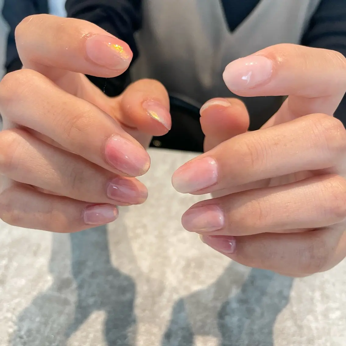 ニュアンスネイル（オフ無）の写真