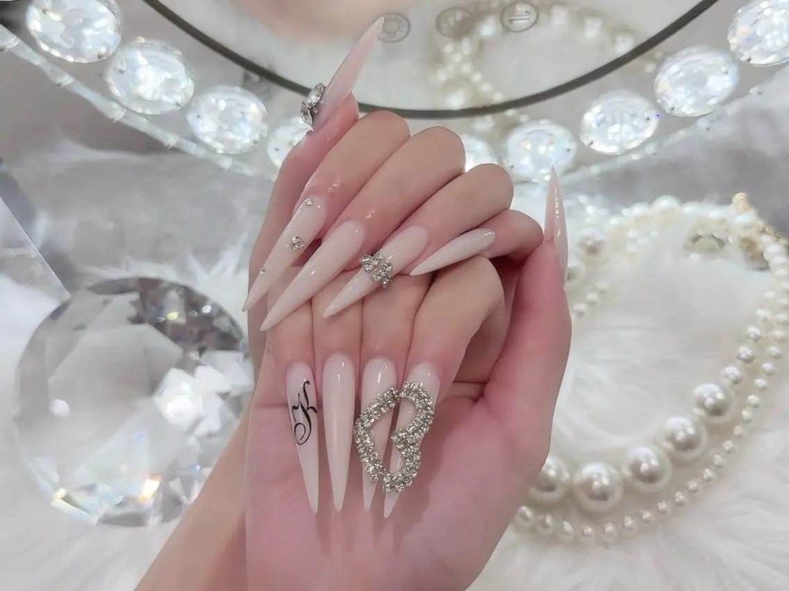 ネイル ブルー ジェルネイル ガーリー グラデーション グリーン ハンドネイル Rin Nail 新大久保店のネイルデザイン