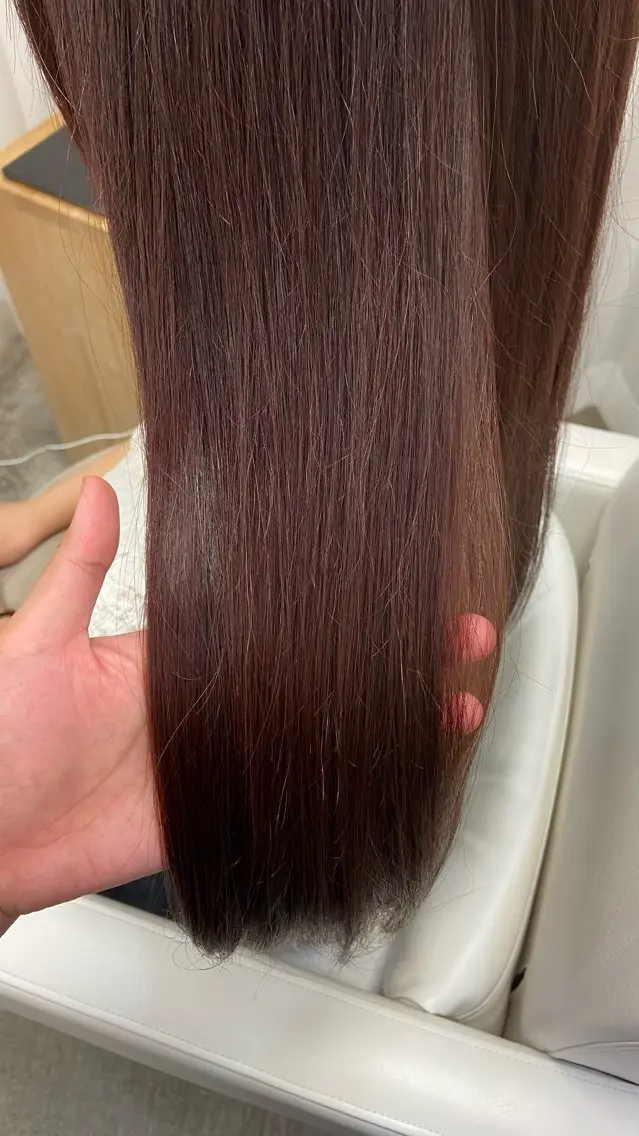 ロング カラー ブラウンカラー ピンクカラー ピンクブラウン カット ヘアカラー acca/ 黒田かれんのヘアスタイル