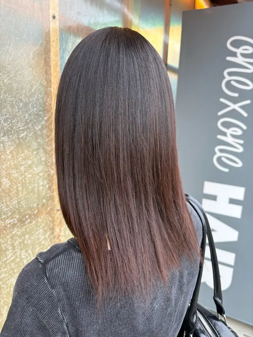 ミディアム 縮毛矯正 丹羽 来夢のヘアスタイル