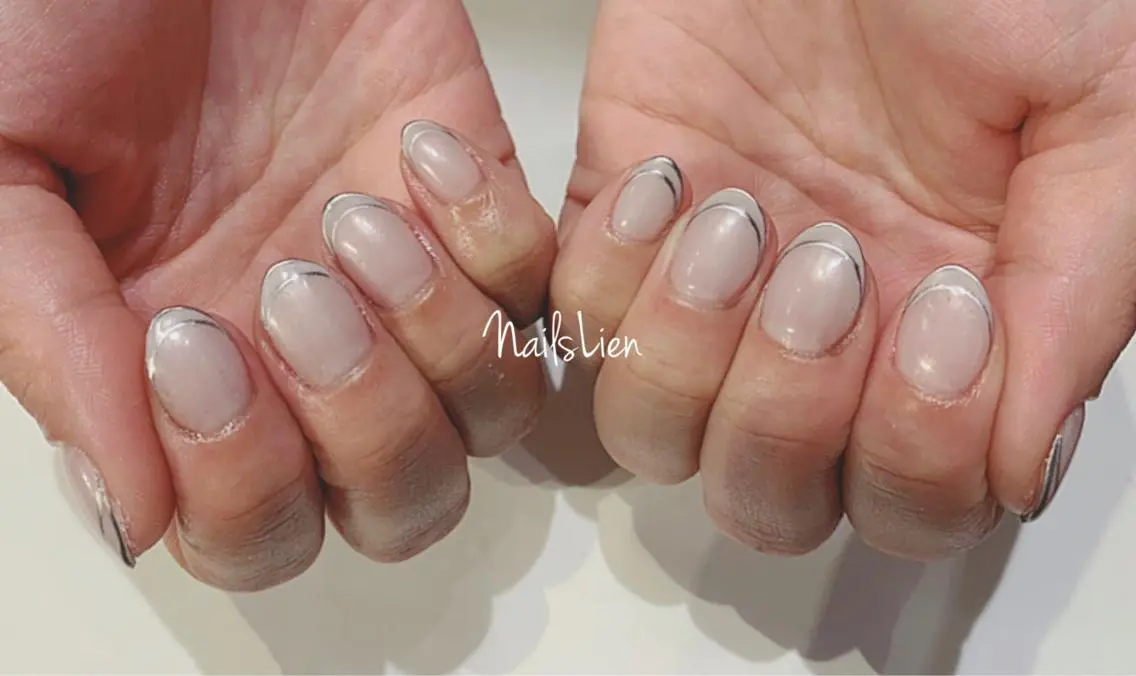 ネイル オフィスネイル シンプルネイル 冬ネイル studio e n / RiNのネイルデザイン