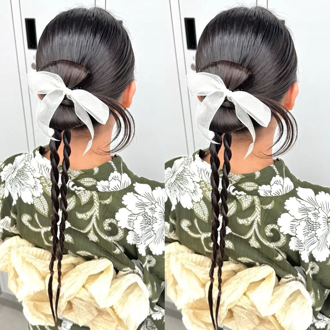 ロング ヘアアレンジ ヘアセット ヘアメ🎀ハイトーン 🩵エクステ🪄しほのヘアスタイル
