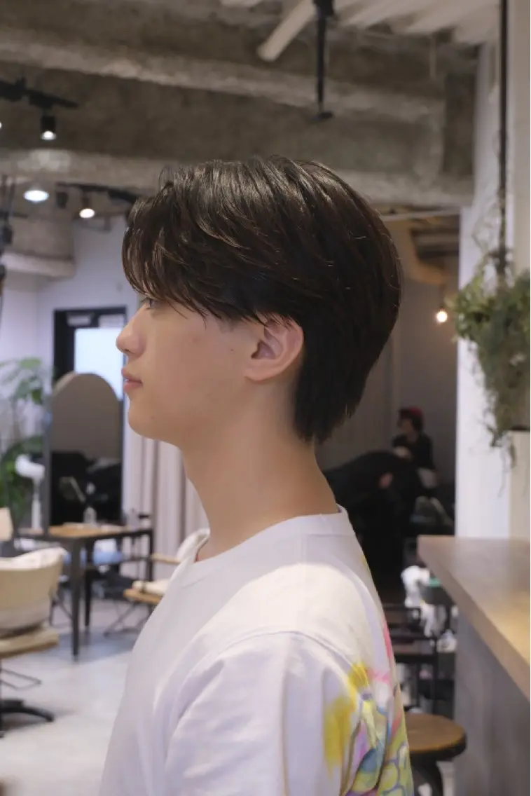 ミディアム メンズ カット アクティブショート 特化うえちりくのヘアスタイル