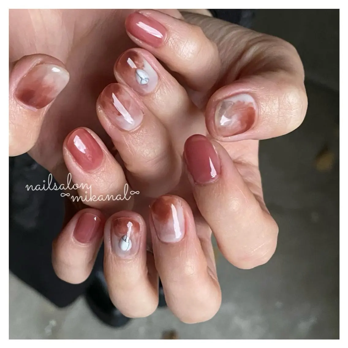 ネイル ハンドネイル nailsalon ∞ ﾐｶﾅﾙ ∞のネイルデザイン