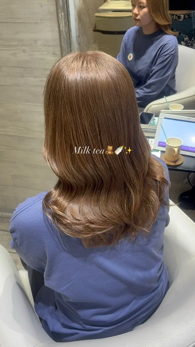 カラー ブリーチ ヘアカラー トリートメント 💖レイヤー/暖色系 カラーAYANE💖のヘアスタイル
