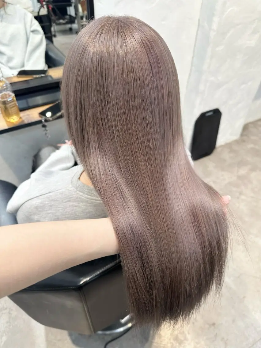 ロング カラー ヘアカラー トリートメント 🫧透明感カラー/ エクステ🫧アサミ️のヘアスタイル