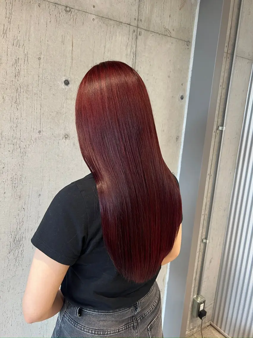 ロング カラー カット ヘアカラー トリートメント 柔め透明感血色カラー 暖色/レイヤー/ゆいのヘアスタイル