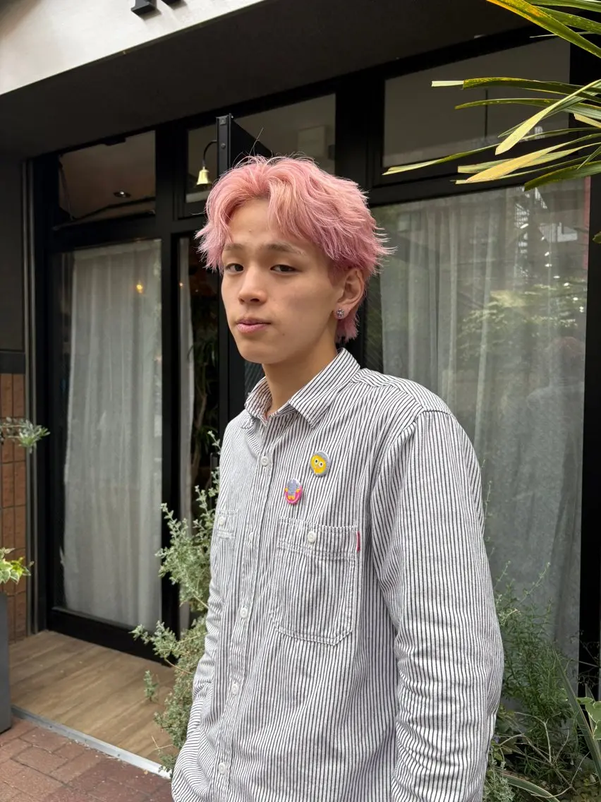 カラー メンズ ヘアカラー 久保 太樹のヘアスタイル