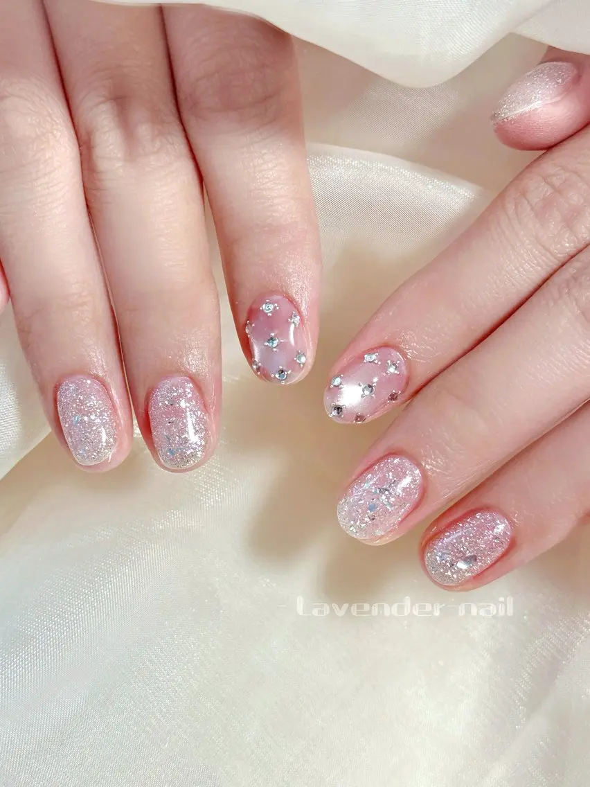ネイル ハンドネイル Lavender nail·中島公園のネイルデザイン