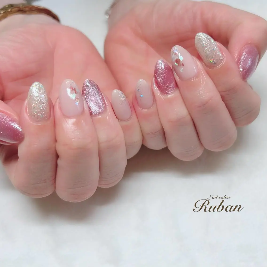 ネイル マグネットネイル シンプルネイル Nail salon Rubanのネイルデザイン