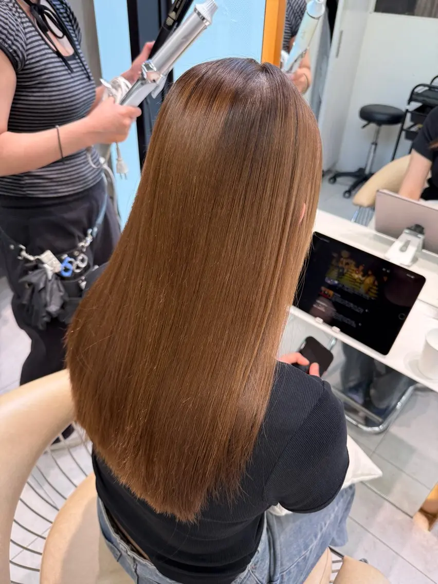 ロング カット ヘアカラー トリートメント ゆーだい🇰🇷韓国 🇰🇷×髪質改善のヘアスタイル