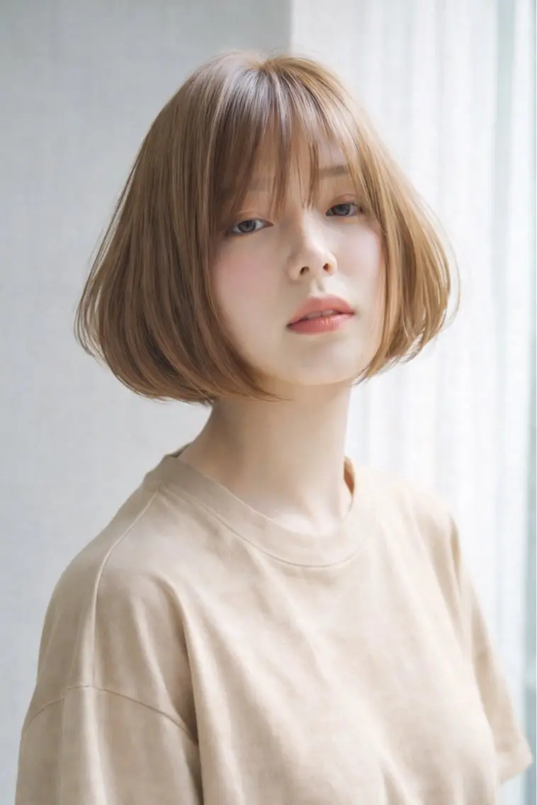 ショート カラー ベージュカラー ブリーチ ケアブリーチ 透明感カラー オレンジ カット ヘアカラー トリートメント 田村和範/似合わせ カラー/髪質改善のヘアスタイル