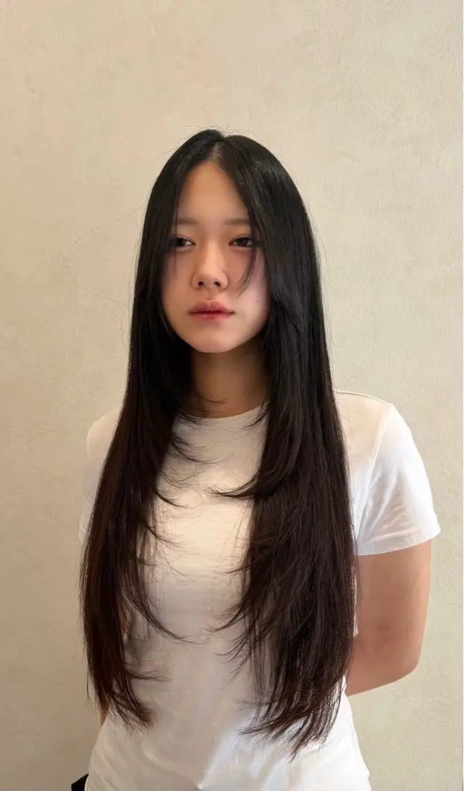 ロング カット 🛁メンズ/レイヤー 松本羅華のヘアスタイル