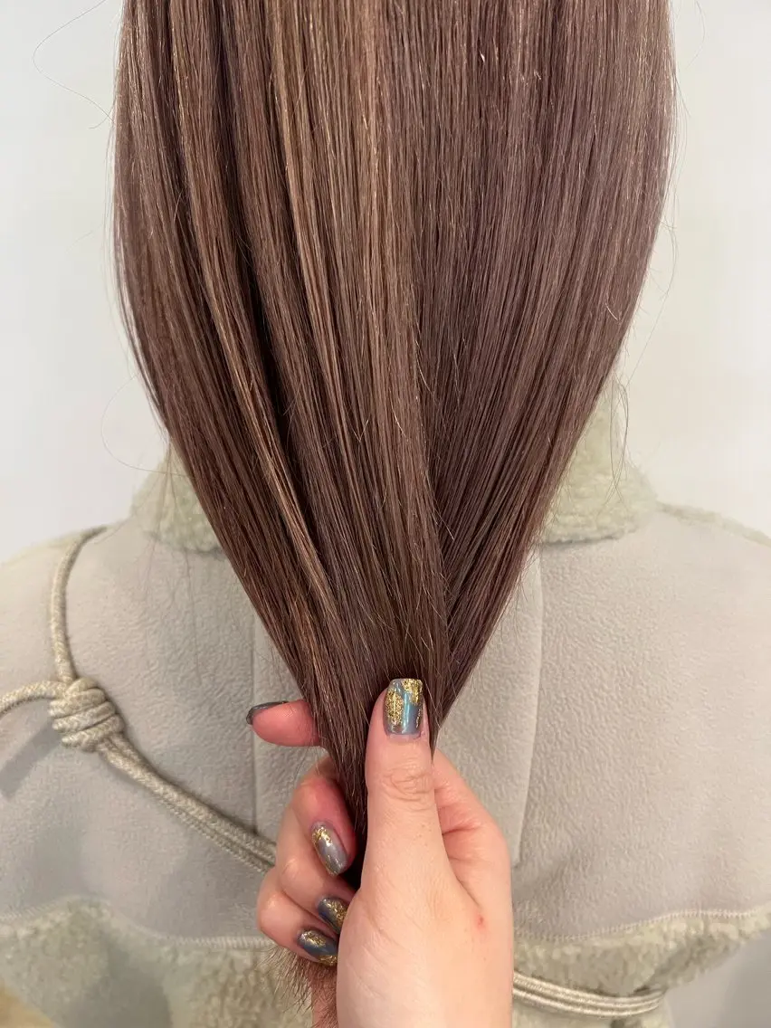 セミロング カラー ヘアカラー 透明感カラー、 アレンジ/miyuのヘアスタイル
