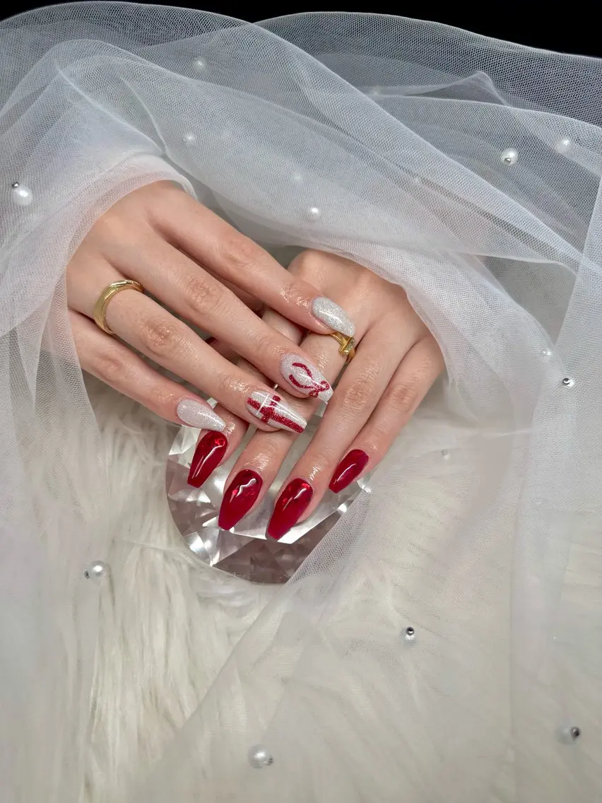 ネイル バレンタイン ハンドネイル JillNails Niinaのネイルデザイン