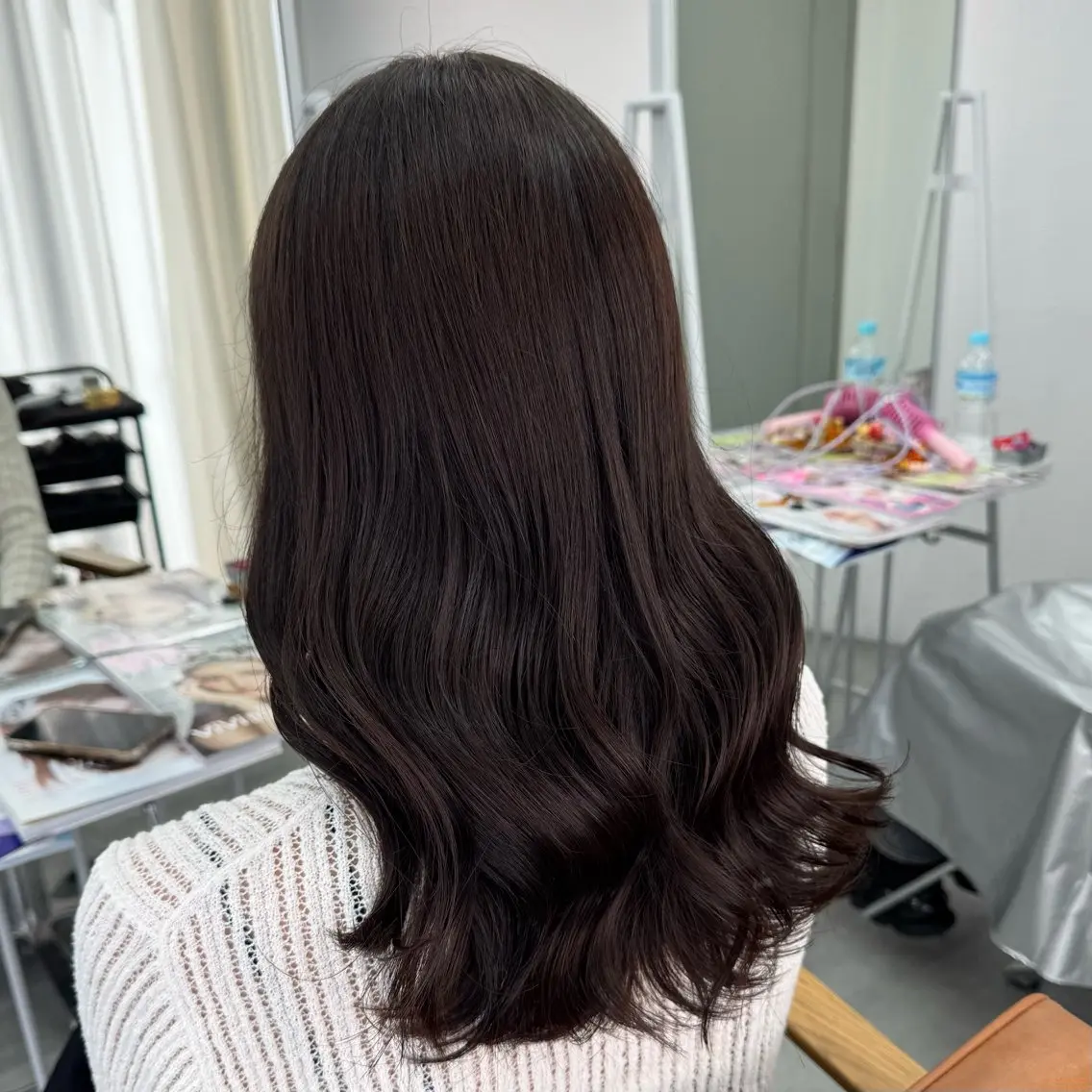 セミロング カラー ヘアアレンジ ヘアカラー ブリーチなしカラー /新百合ヶ丘/安形翔のヘアスタイル