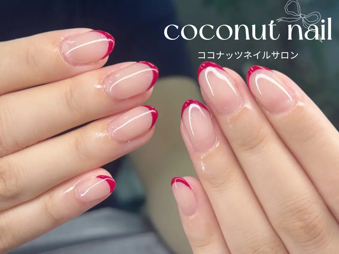 ネイル べっ甲ネイル フレンチネイル キラキラネイル マグネットネイル 大理石ネイル(マーブル) ハンドネイル 神田 ココナッツのネイルデザイン