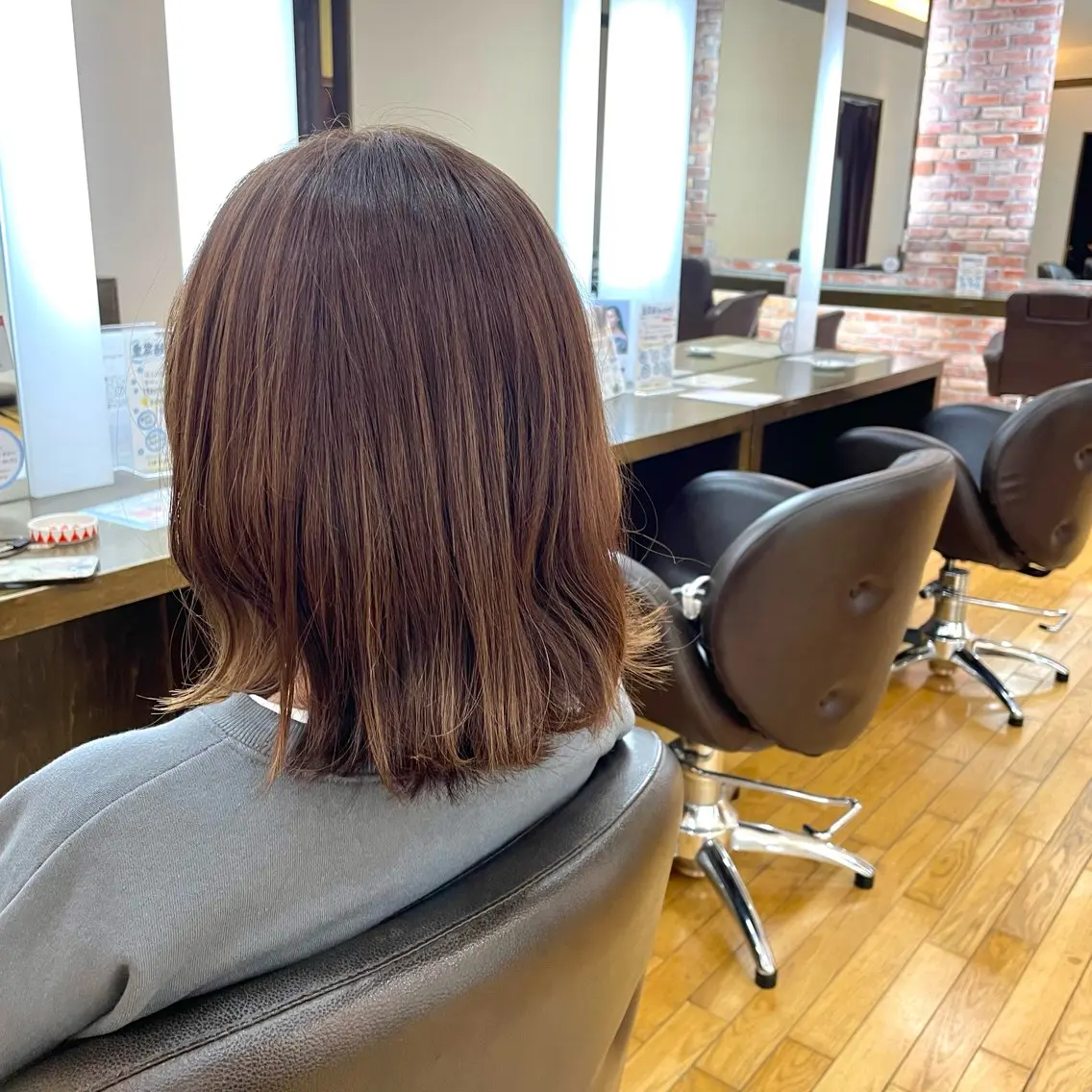ショート カラー ハイライトカラー ハイライト カット ヘアカラー トリートメント 濱口 由華のヘアスタイル