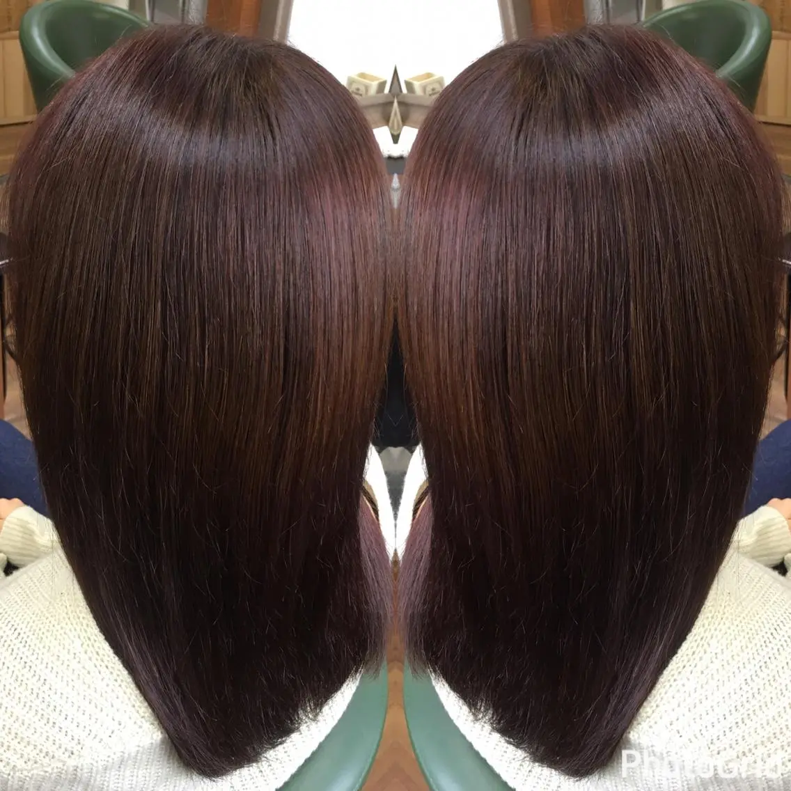 セミロング カラー パーマ ヘアアレンジ メンズ キッズ ネイル マツエク・マツパ SHIORI💜口コ ミNo.1艶カラーのヘアスタイル