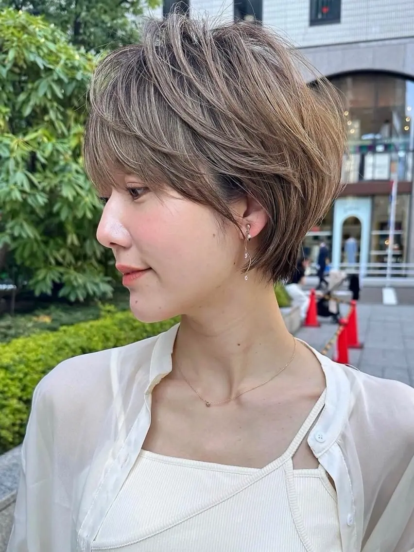 ショート ✄安野祥華銀座大人 絶壁解消ショート✄のヘアスタイル