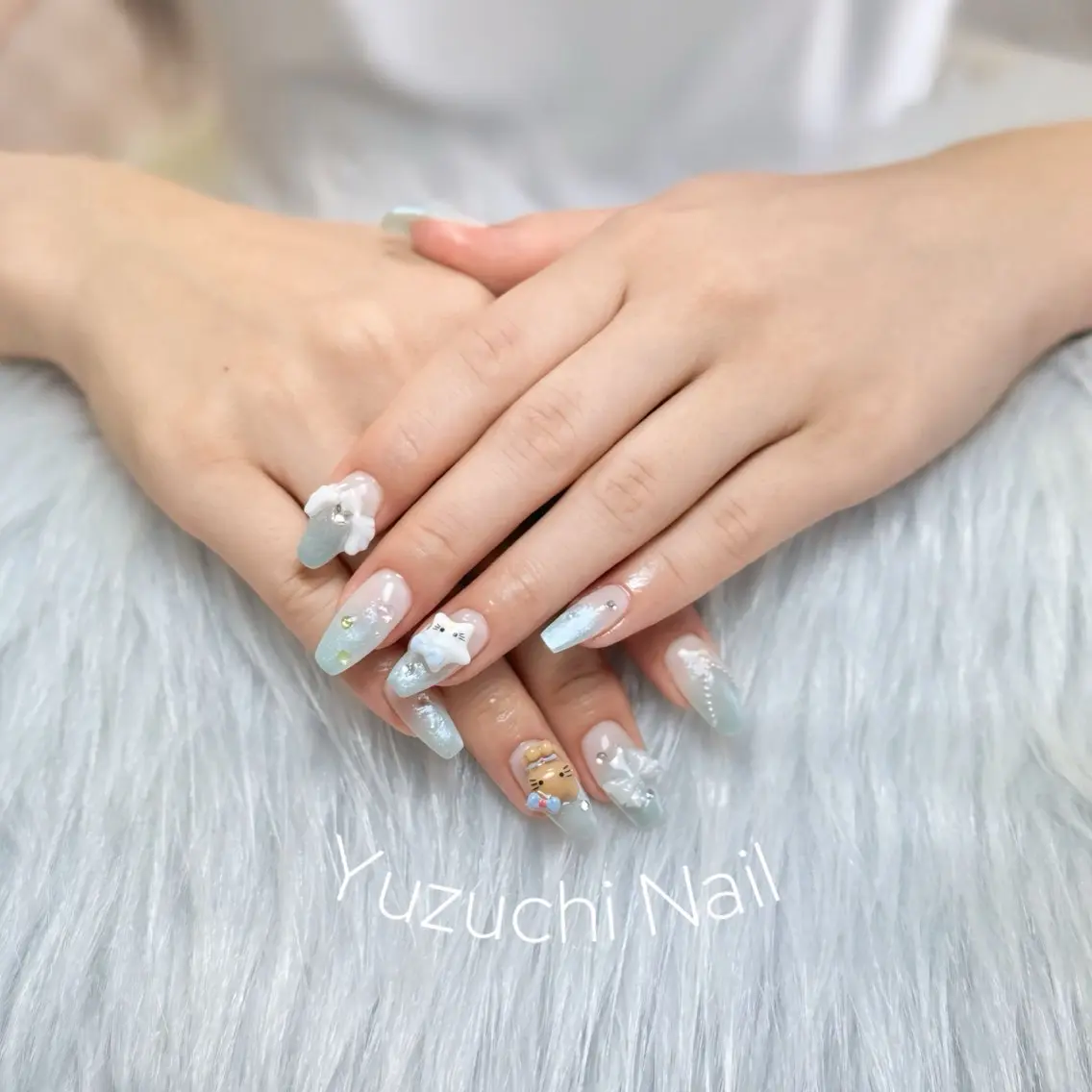 ネイル フットネイル 夏ネイル ワンホンネイル Yuzuchi Nailのネイルデザイン