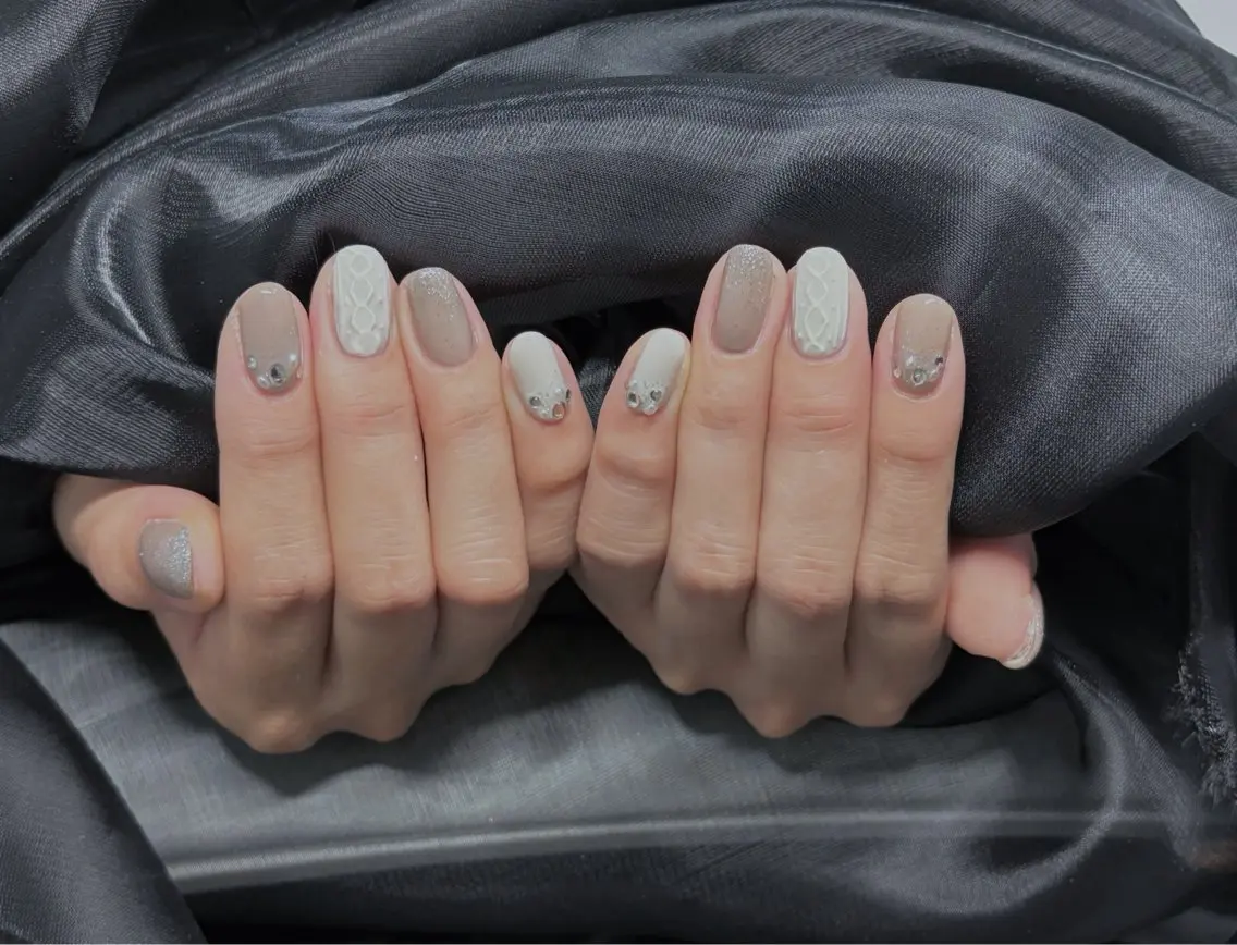 ネイル スカルプネイル シンプルネイル ハンドネイル ハンドケア Lu nailsalonのネイルデザイン