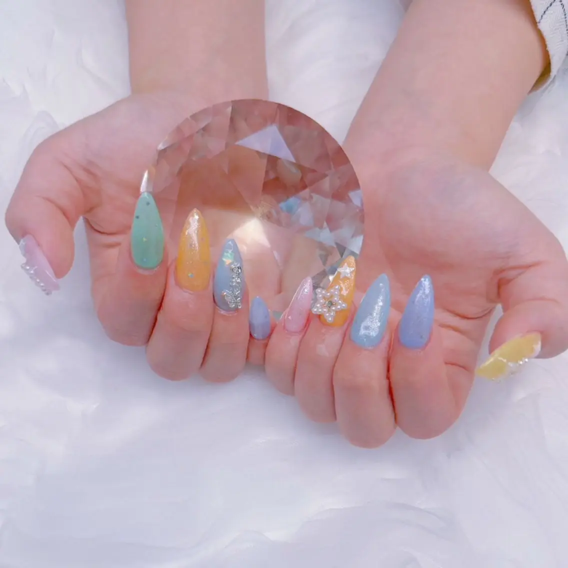 ネイル Romymoon nail帆南☾ ໋のネイルデザイン