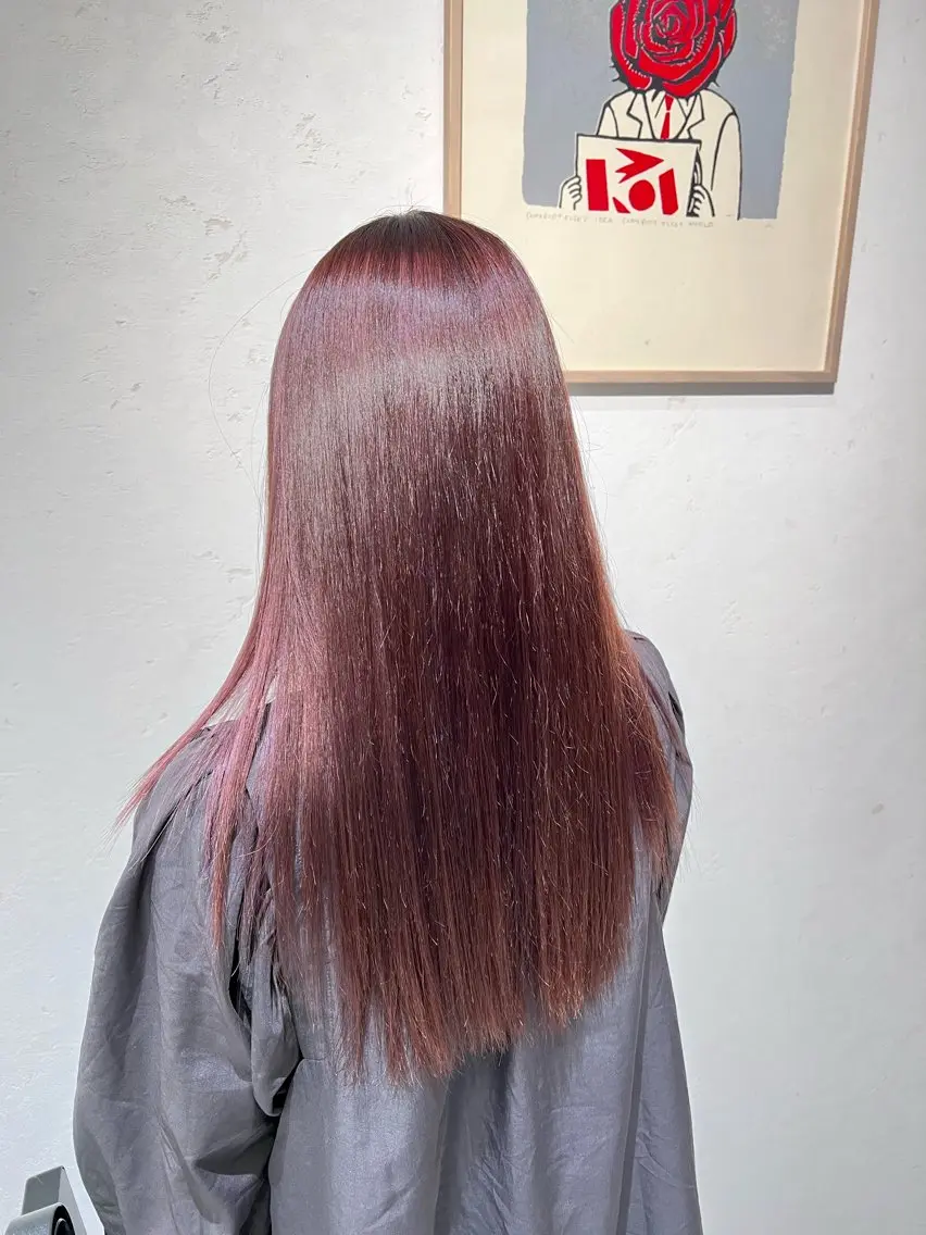 ロング カラー カット 縮毛矯正 🌞レイヤー×カラー 前川那津美🌞のヘアスタイル