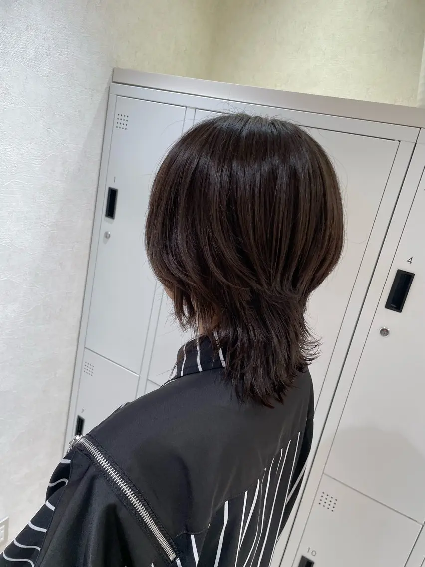 ミディアム ウルフカット カット ⚜️ウルフカット⚜️ タナミ　ミハルのヘアスタイル