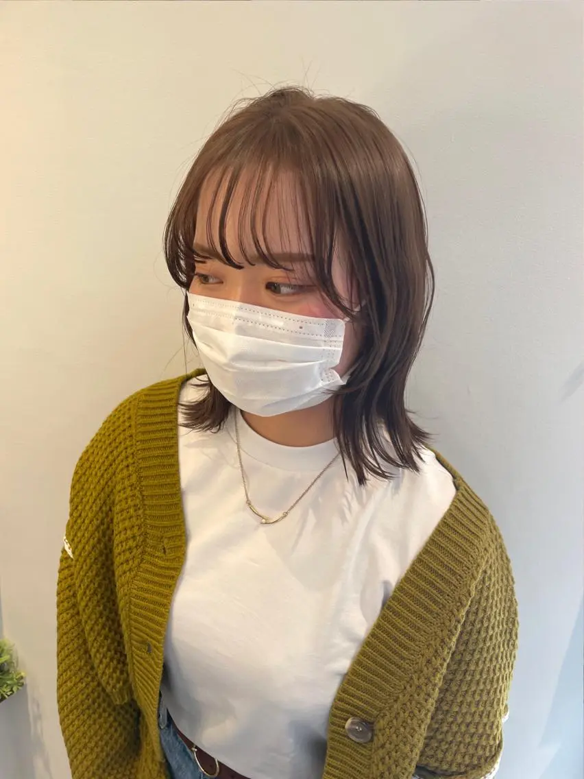 🐶🤍【平日限定クーポン】カット+ケアカラー(白髪染め可)+超音波クイックトリートメントの写真