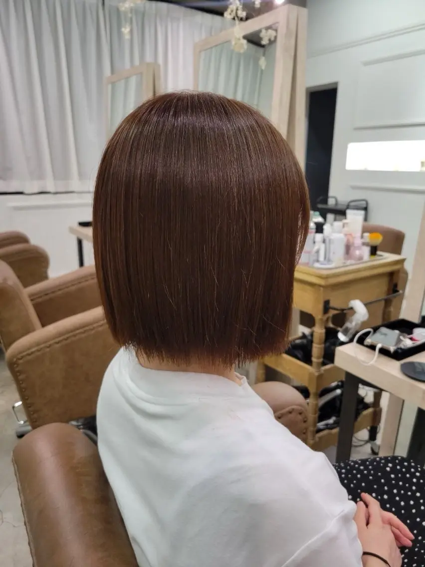 カラー miku ⟡.·透明感カラーのヘアスタイル