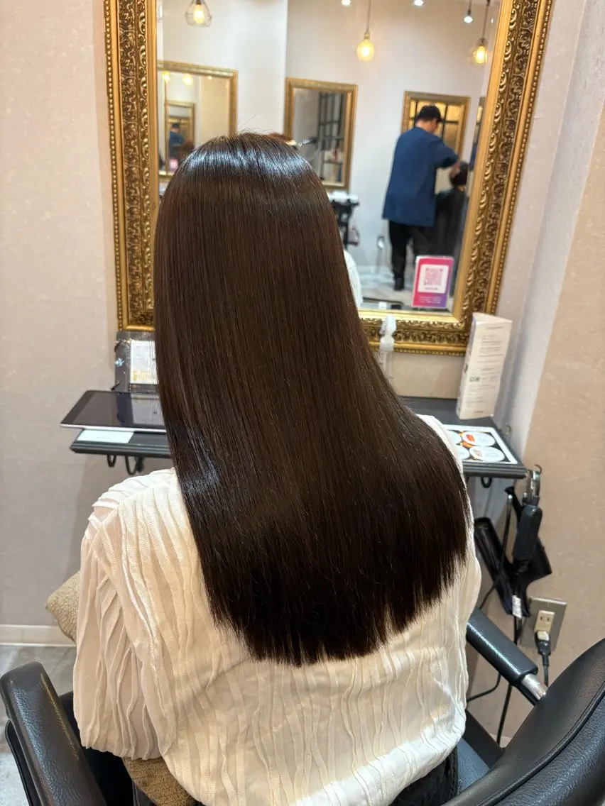 ロング カラー 縮毛矯正 トリートメント 🖤N゜JILLVA 🤍店長/川田 栞のヘアスタイル