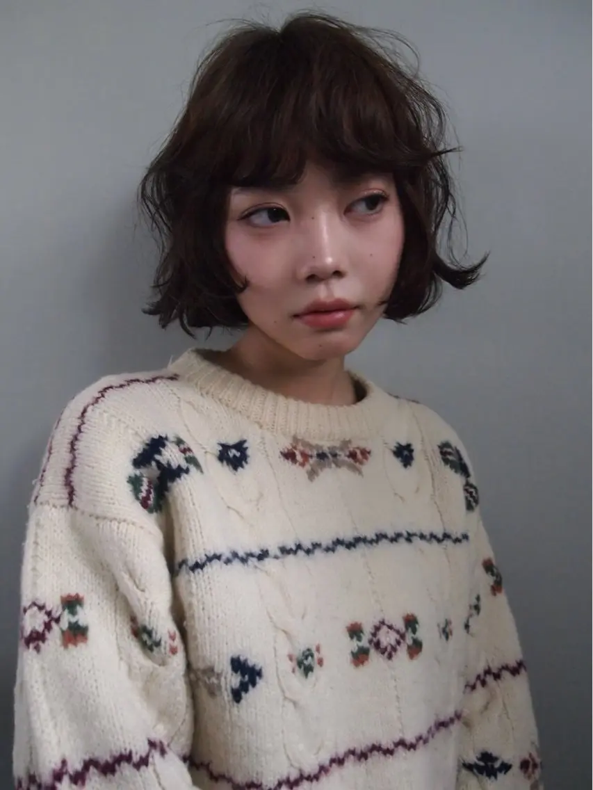 ミディアム 🩵🫧ふちゃく はるな🫧🩵のヘアスタイル