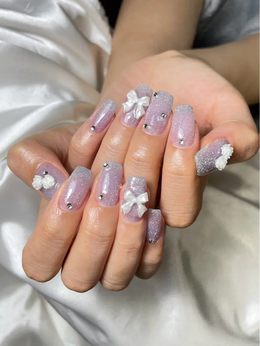 ネイル チークネイル 桜ネイル 長さ出し フットネイル ジェルネイル ハンドネイル XIINH NAIL SALONのネイルデザイン