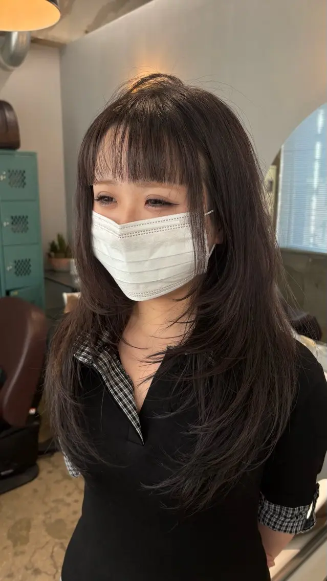 ✄カット ミディアムかロングレイヤーカットのみ 【 ⚠️受付8:30~、19時~のみ】の写真