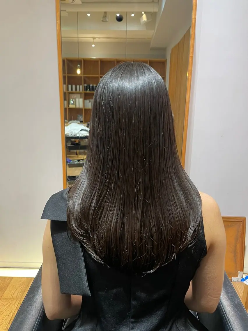 セミロング ヘアカラー 縮毛矯正 トリートメント レイヤー/縮毛矯正 🪄chihiroのヘアスタイル