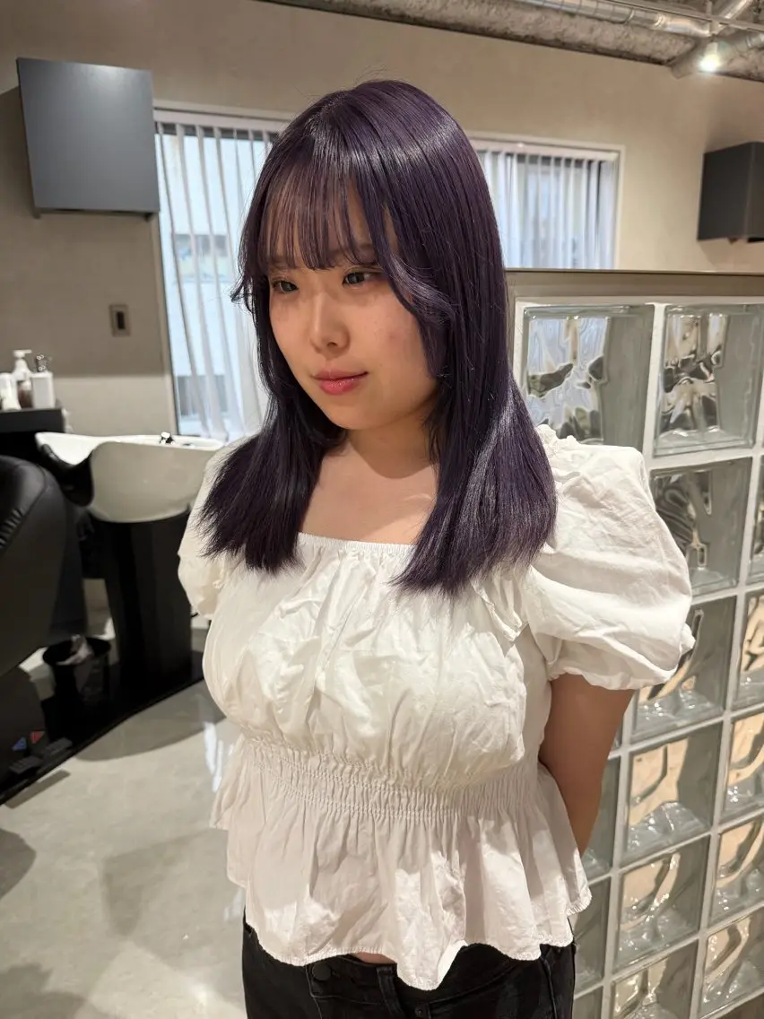 ミディアム hirano harukaのヘアスタイル