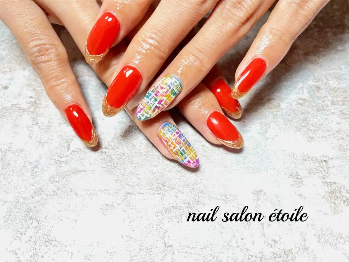 ネイル アートネイル フレンチネイル ジェルネイル ロングネイル ミラーネイル ハンドネイル nail salon étoileのネイルデザイン