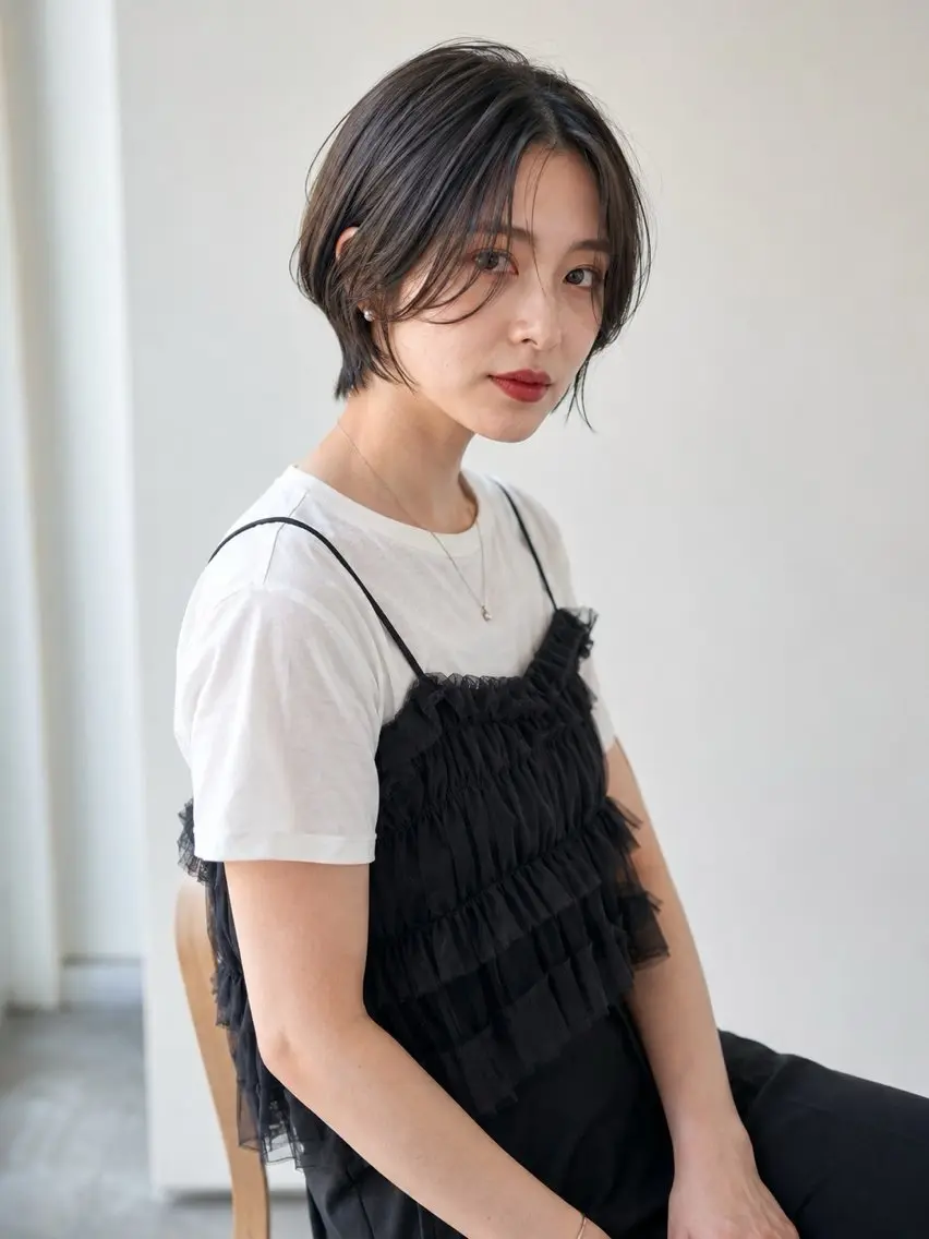 ショート ショートヘア 堀江 /木下椋麻のヘアスタイル