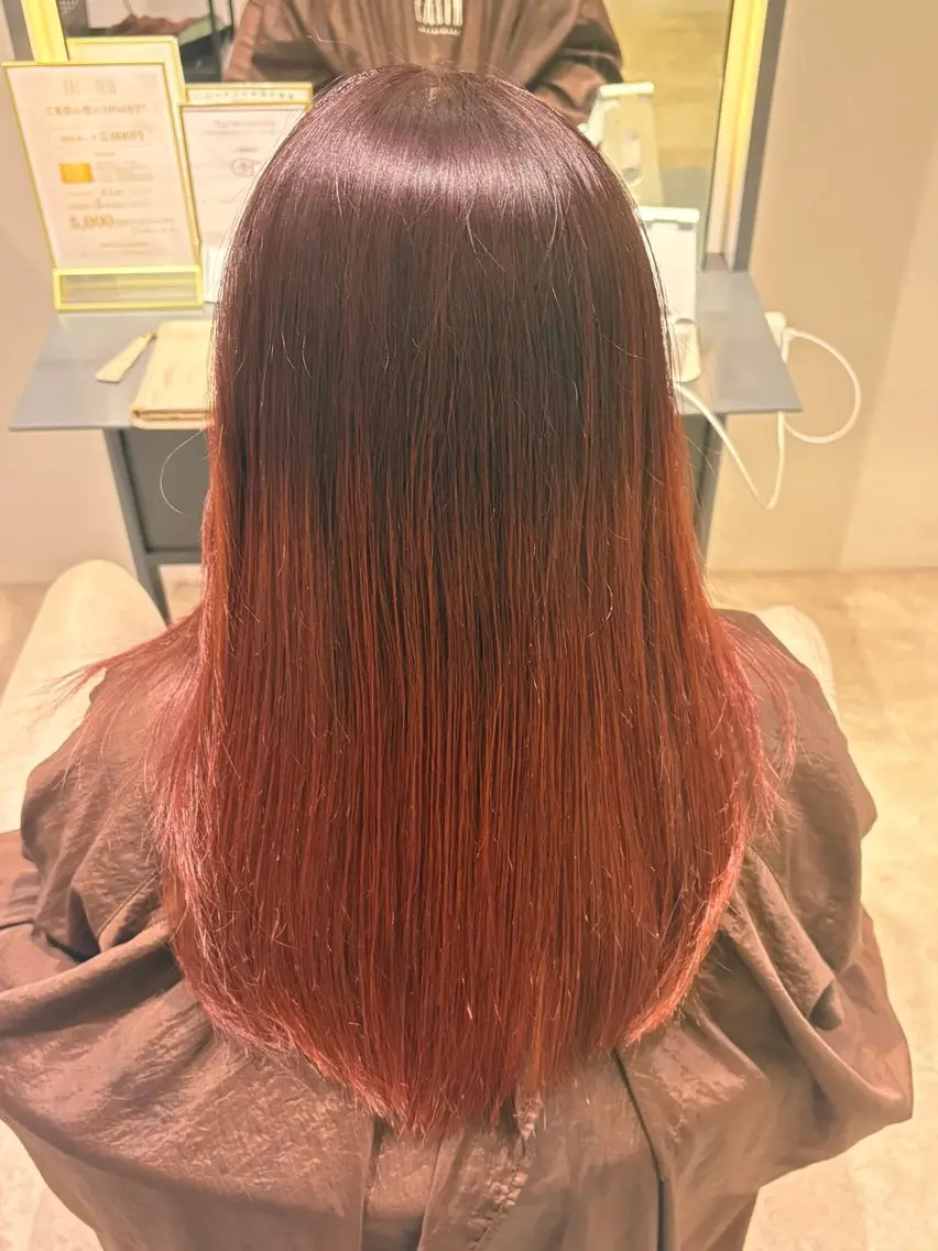 ロング ヘアカラー Earth/モデル/ カラー3410円~のヘアスタイル